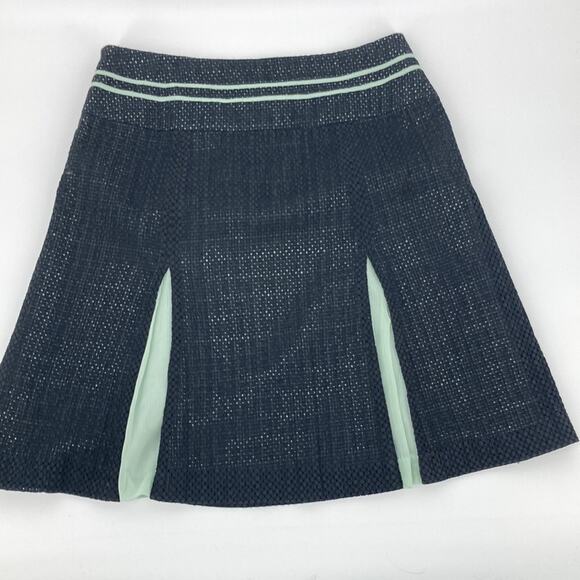 Min.imal Womens Black Green A-line Holiday Skirt Size 12 - Picture 2 of 13